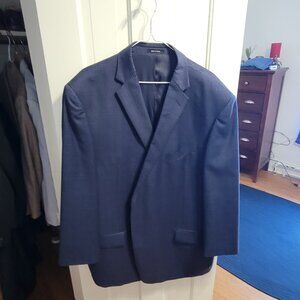 Blue checked sports coat